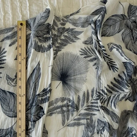 Modena Floral Swim Coverup Boho Kimono Open Front Tropical Beach Pool Vacay OS - Picture 2 of 3